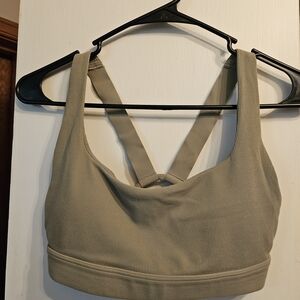 Athleta Olive Green Ribbed Bra